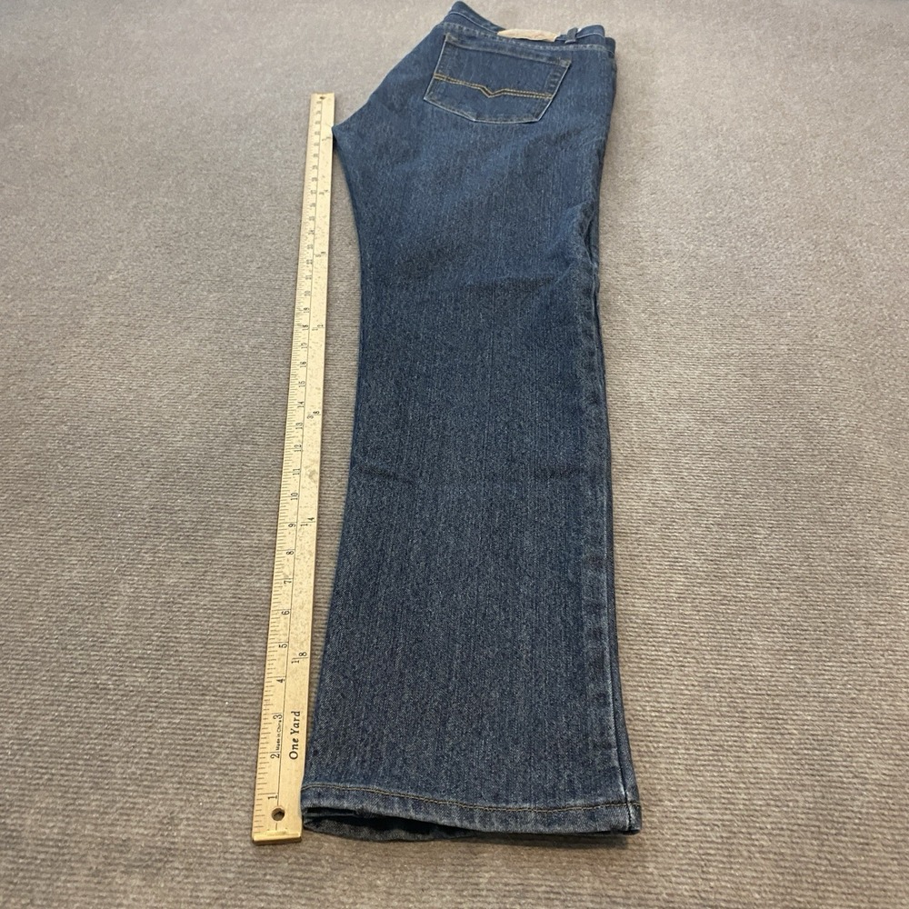 Vintage Genes Jeans Mens 34 Fits 35x32 Blue Lived In Denim Slim Fit Preppy - Picture 9 of 12